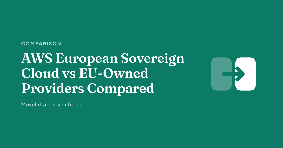 AWS European Sovereign Cloud vs EU-Owned Providers Compared